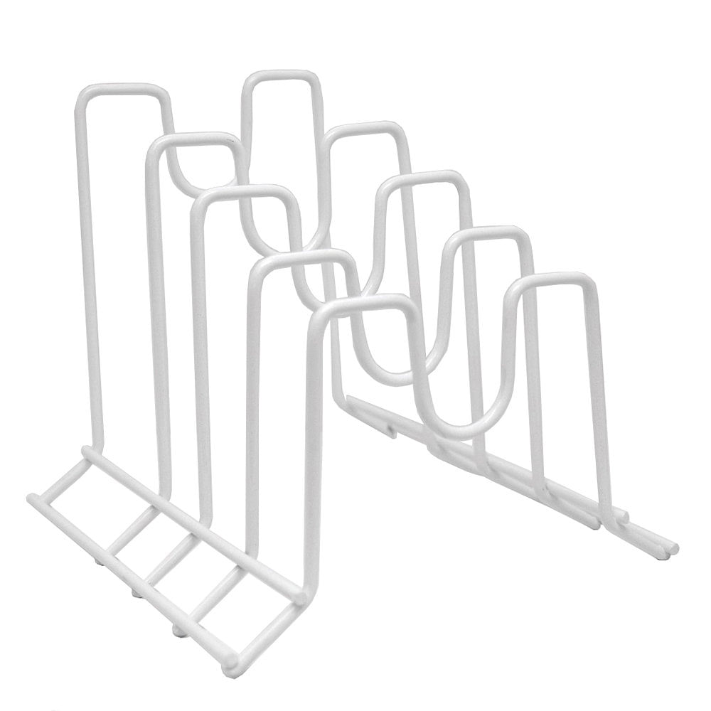 Organizador Cocina Sartenes y Ollas Metal Blanco Eurotecno