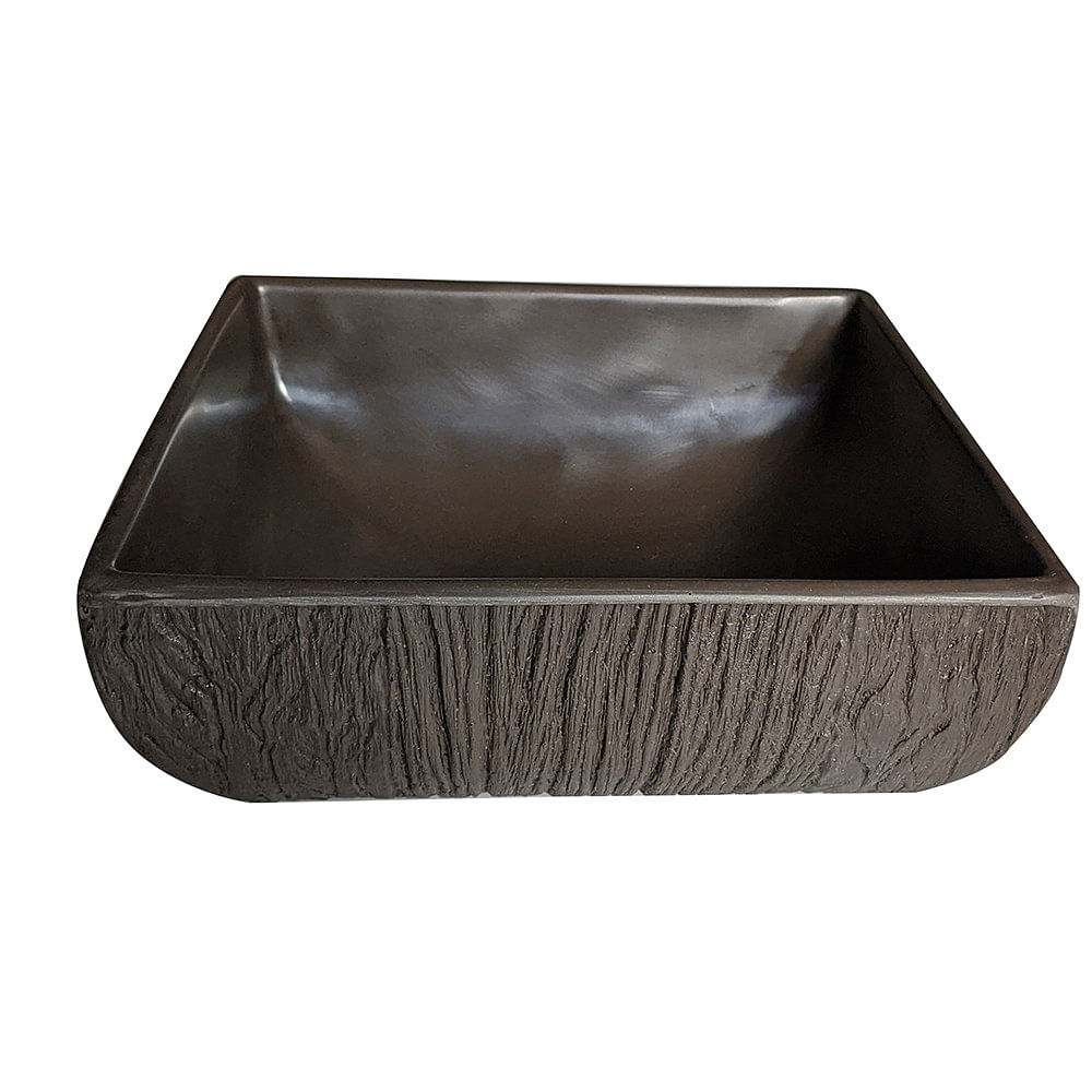 Bacha de Apoyar Marrón Corteza Chocolate PolyQuartz