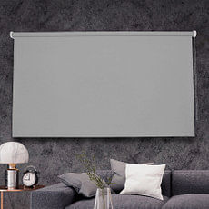 Cortina Roller Blackout Gris 180x250 Cm Enrrollable Dina