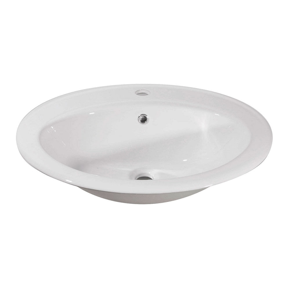 Bacha de Sobreponer Blanco 57.5X49 Cm Vessanti