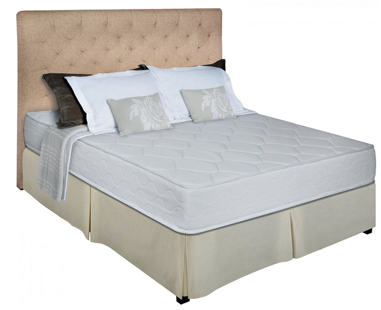 Cubresommier Beige Natural 90X190 Cm 1 1/2 Plazas Fielderstadt