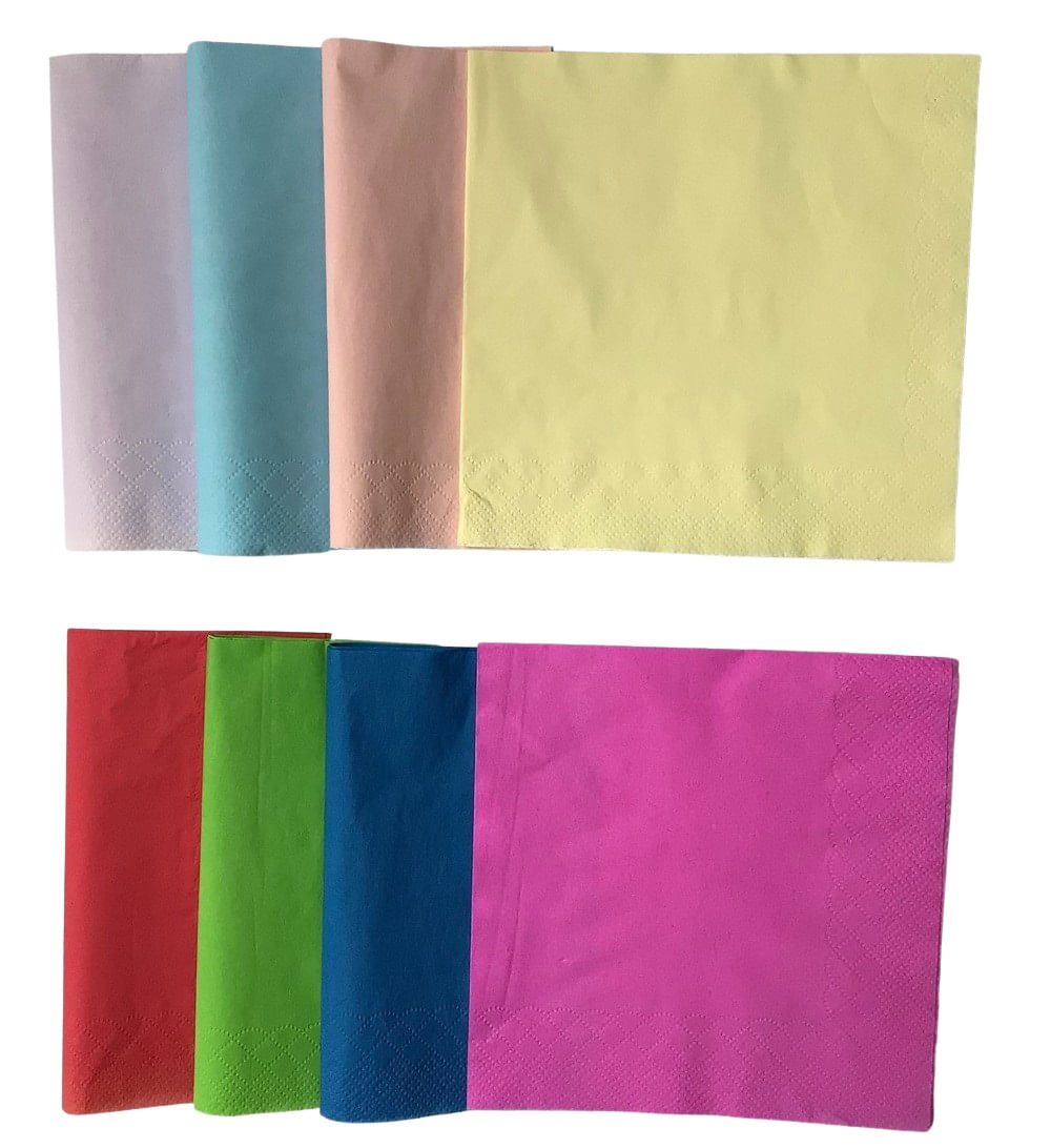 Servilletas Papel 20 Un Turquesa Rosa Verde Eurotree