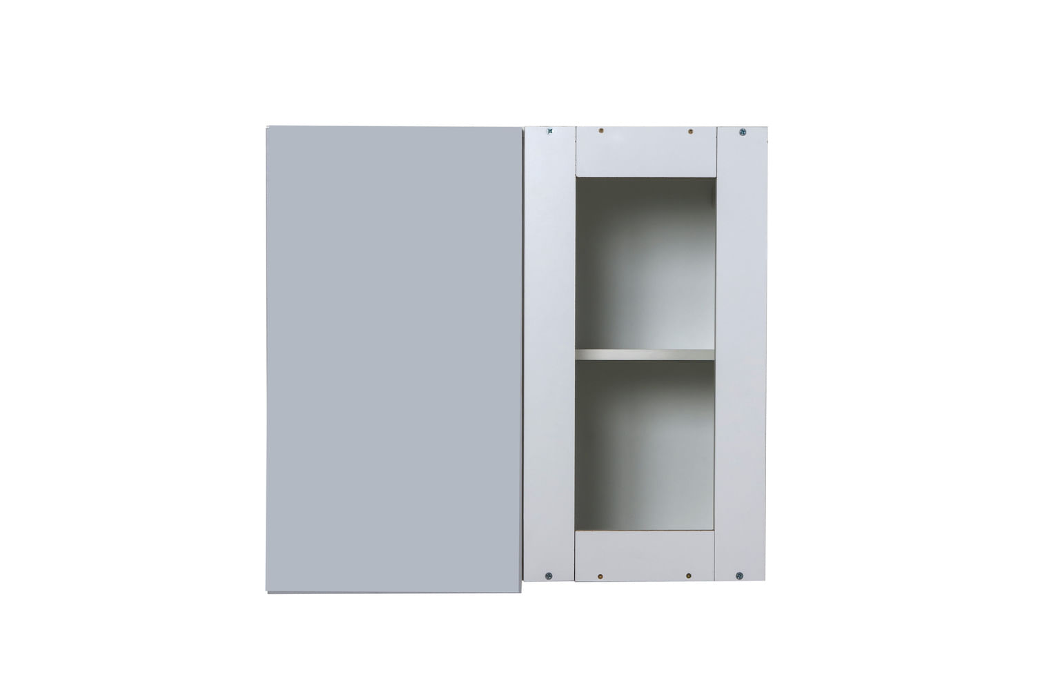 Alacena Potenza 0.68 Mts Esquina 1 Puerta Gris Perla Ricchezze