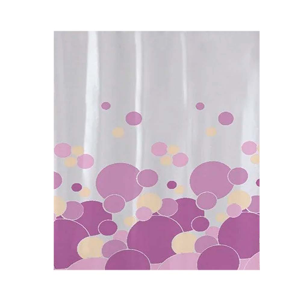 Cortina de Baño Poliéster Violeta/Beige 180x180 Cm Amalfi