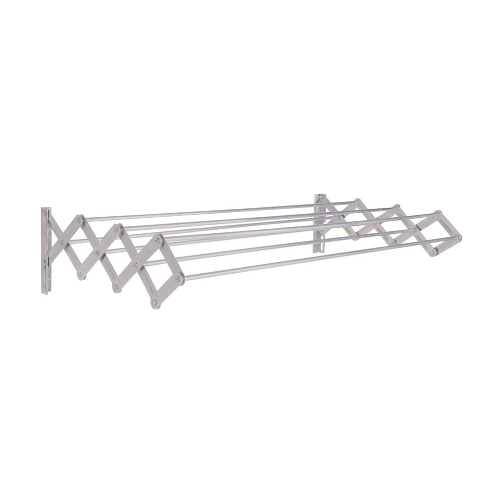 Tendedero Ropa Pared Extensible 80 Cm Aluminio Mor