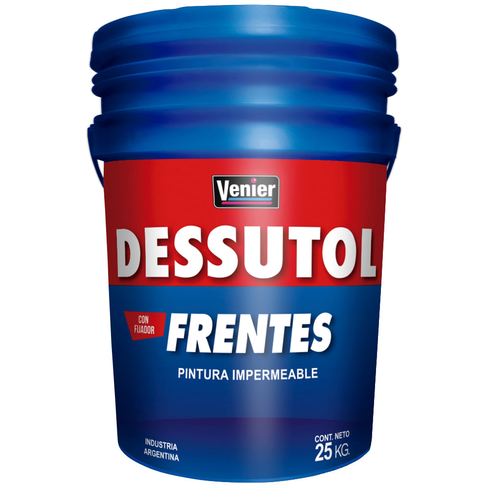 Pintura Impermeable Frentes Gris 25 Kg Dessutol
