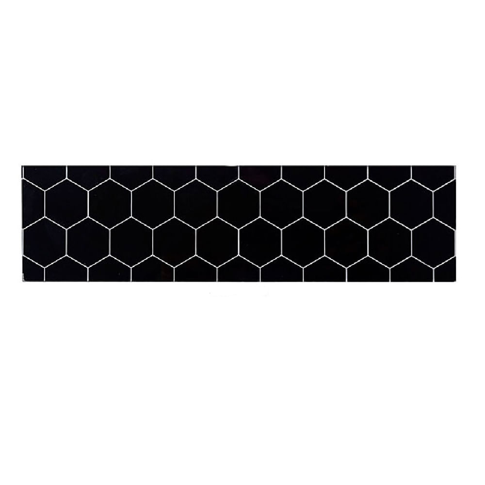 Guarda Hexagonal Negro 7.5X30 Cm San Giovanni