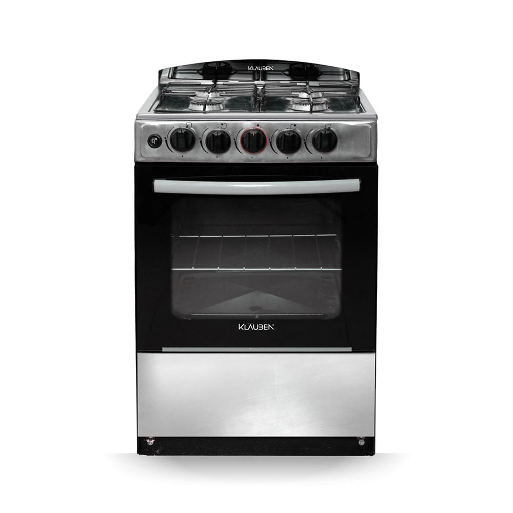 Cocina a Gas 56 Cm Inoxidable con Parrilla Klauben