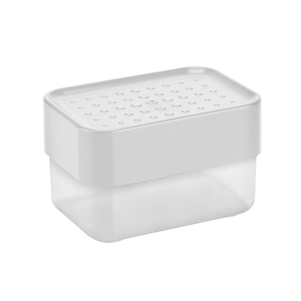 Dispenser Para Detergente Y Esponja 9.5X10.4X15 Cm Plástico Transparente Arthi