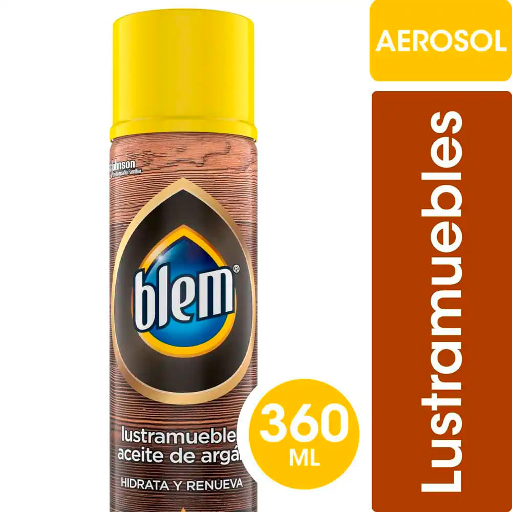 Lustramuebles Aerosol Aceite de Argán 360 Cc Blem