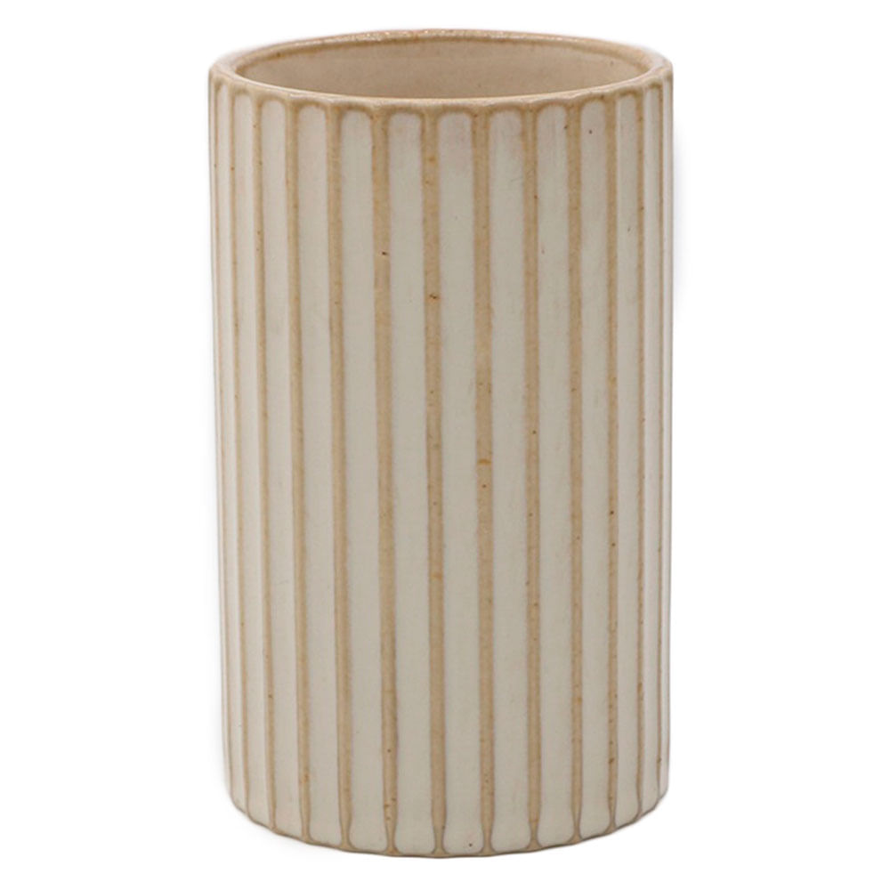 Portacepillos Cerámica Beige Cotidiana