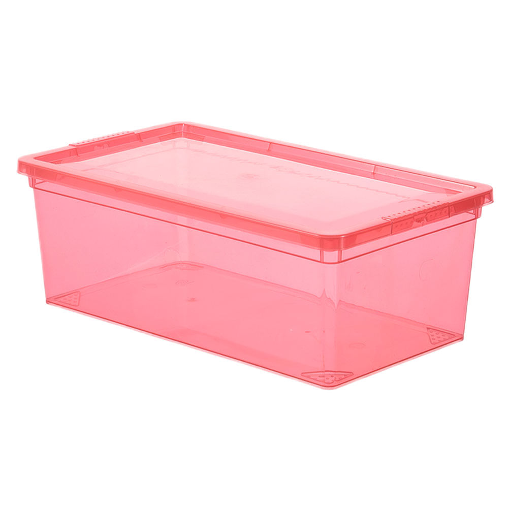 Caja Organizadora Rojo Plástico 6 Lt Hacks & Racks