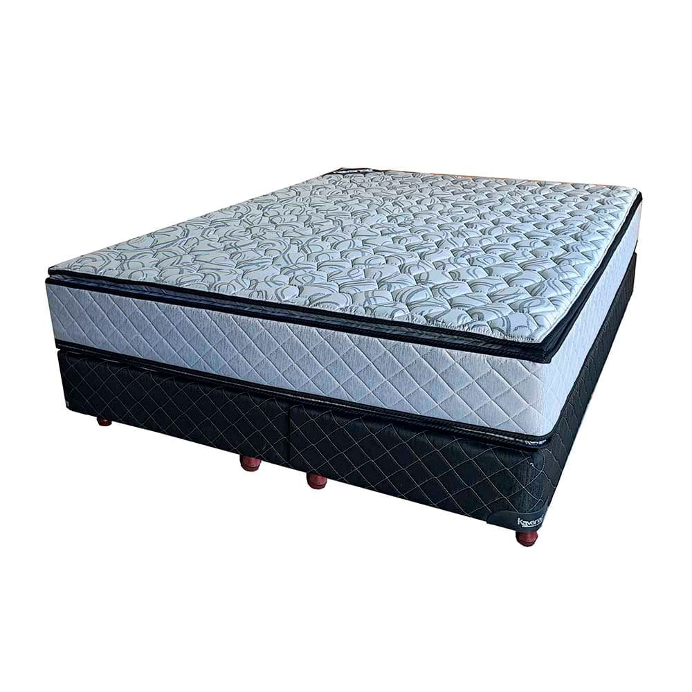 Colchón + Sommier Piave Pillow Queen 160x200x60 Cm Kavanag