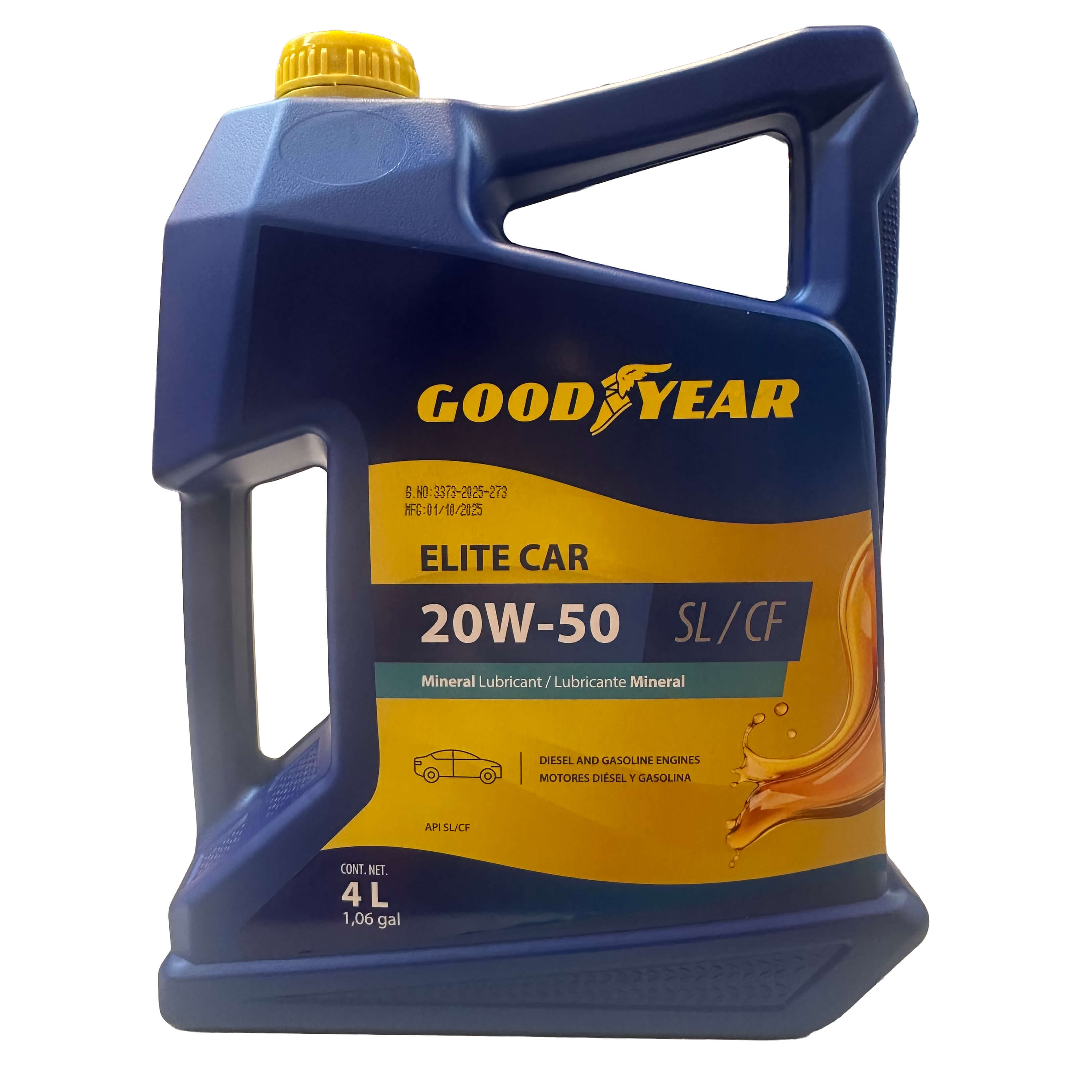 Aceite Mineral 20W50 4 Lts Goodyear