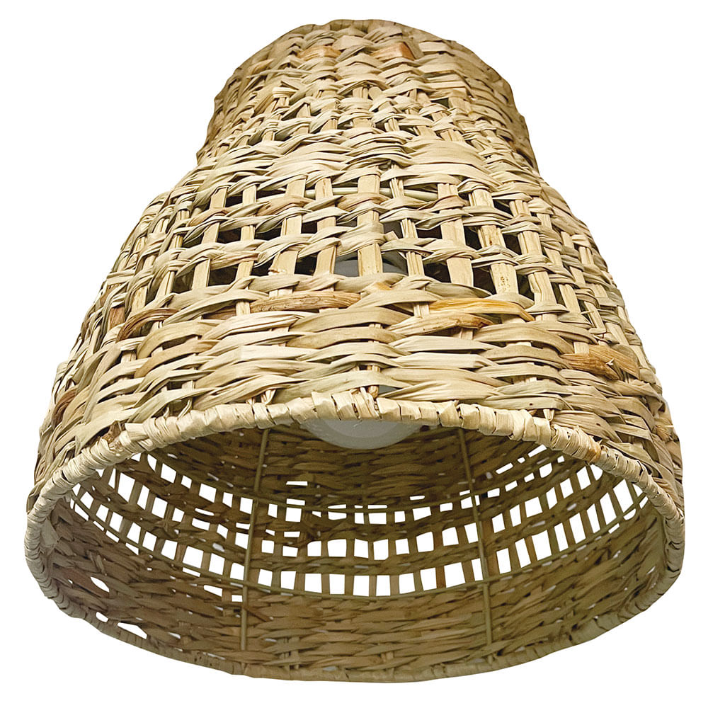 Colgante 1 Luz E27 Café Rattan M+Design