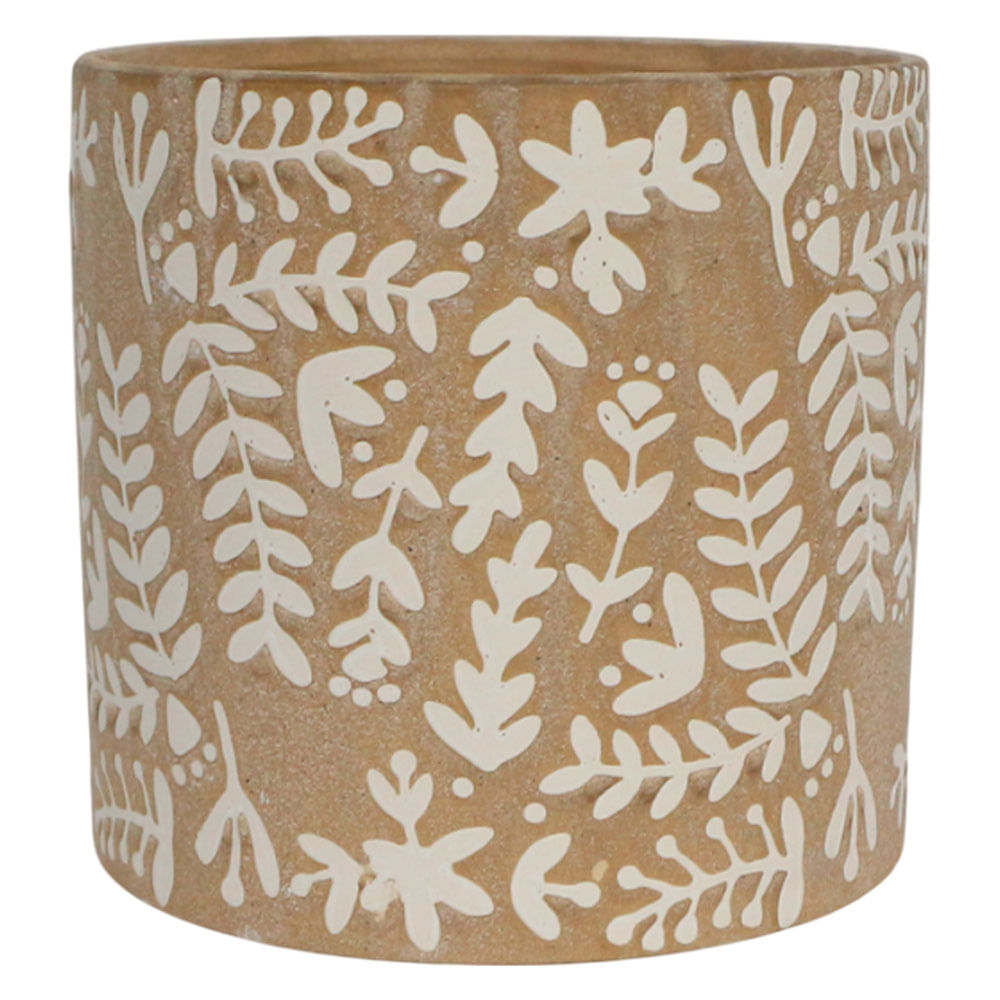 maceta ceramica coati beige