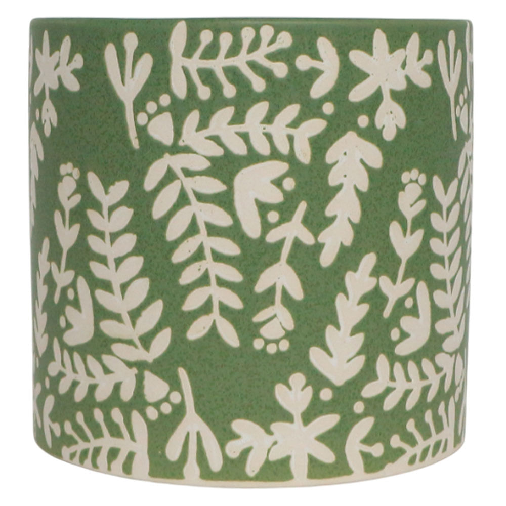 maceta ceramica coati verde