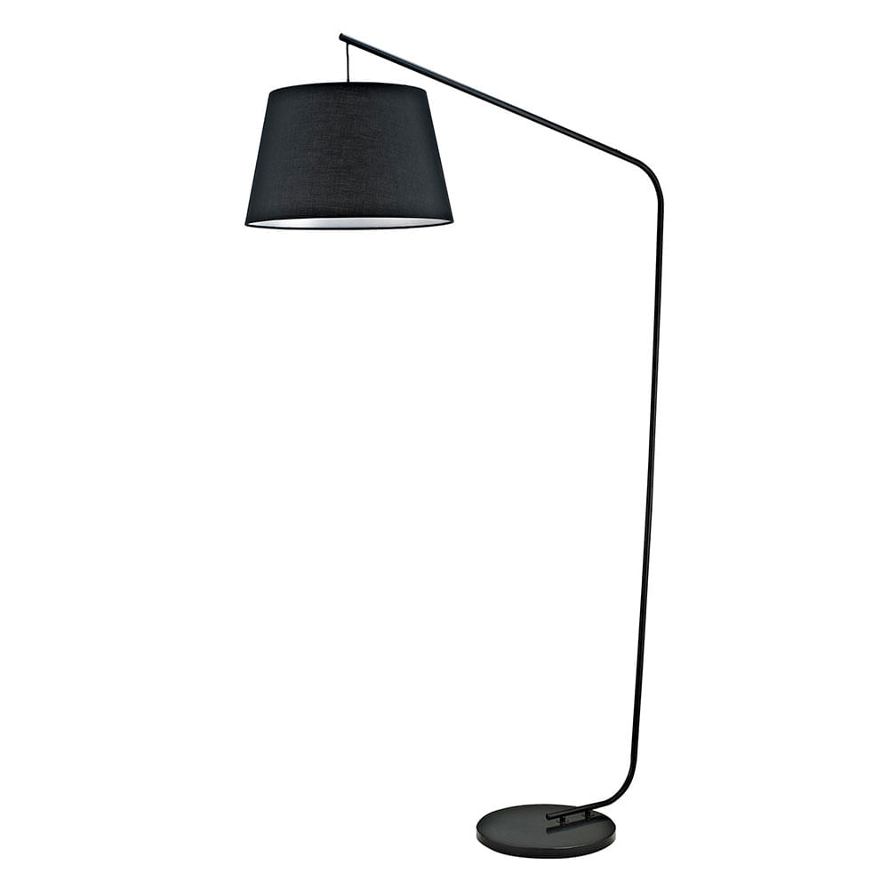 Lámpara de Pie con Pantalla E27 Negro M+Design