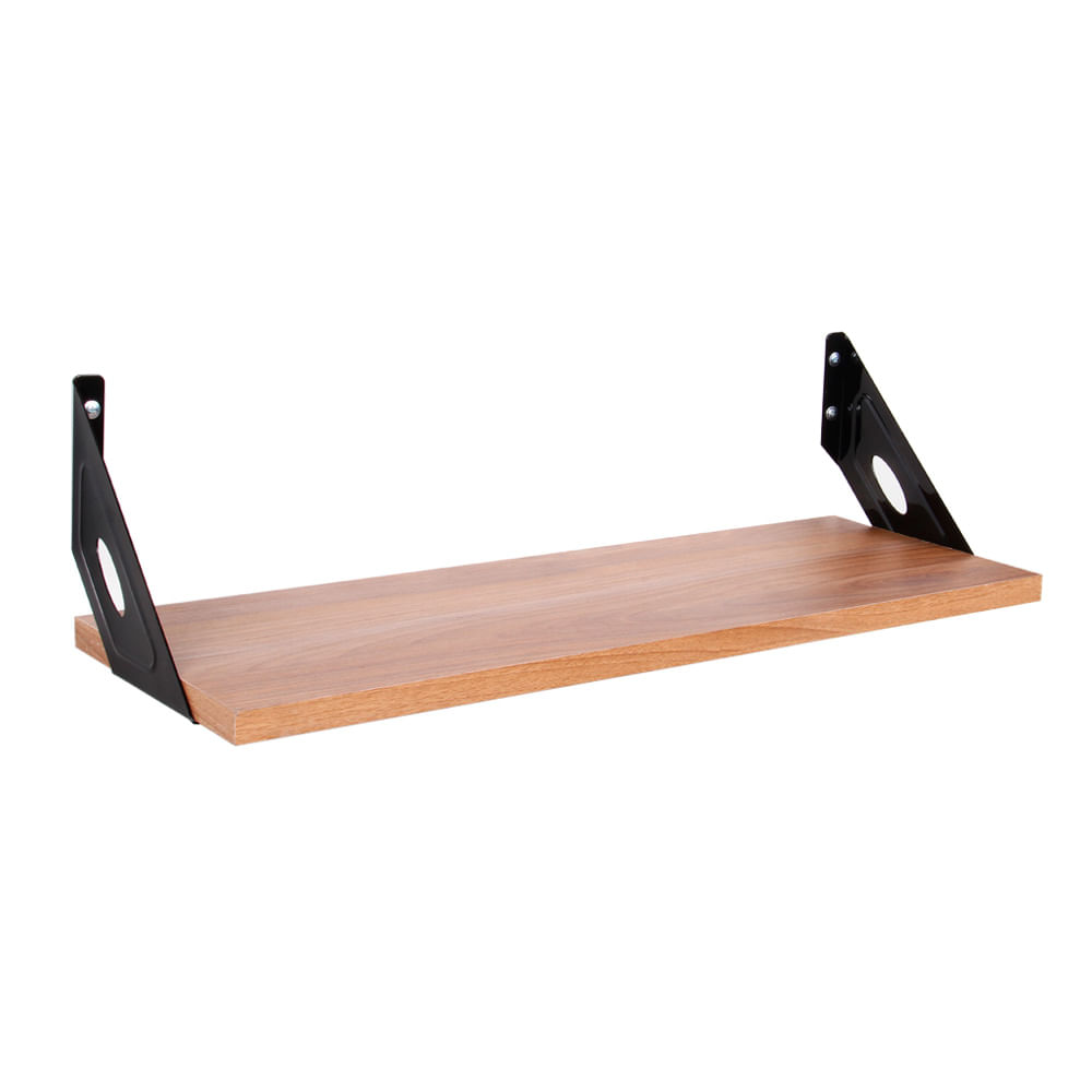 Estante Melamina 60x20 Cm Negro Sc Metalúrgica